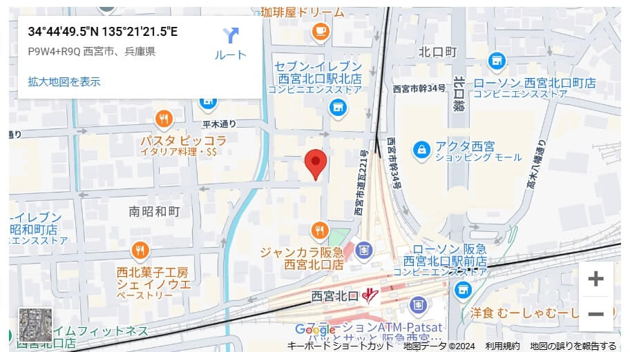 ハッケン酒場　西宮北口店 アクセス