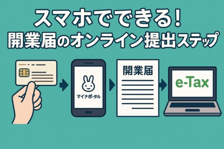 スマホでできる！開業届のオンライン提出ステップ