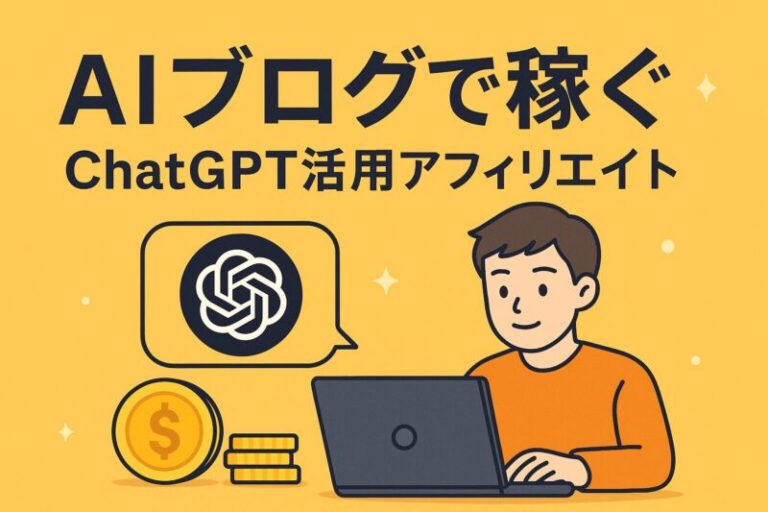 AIブログで稼ぐ ChatGPT活用アフィリエイト