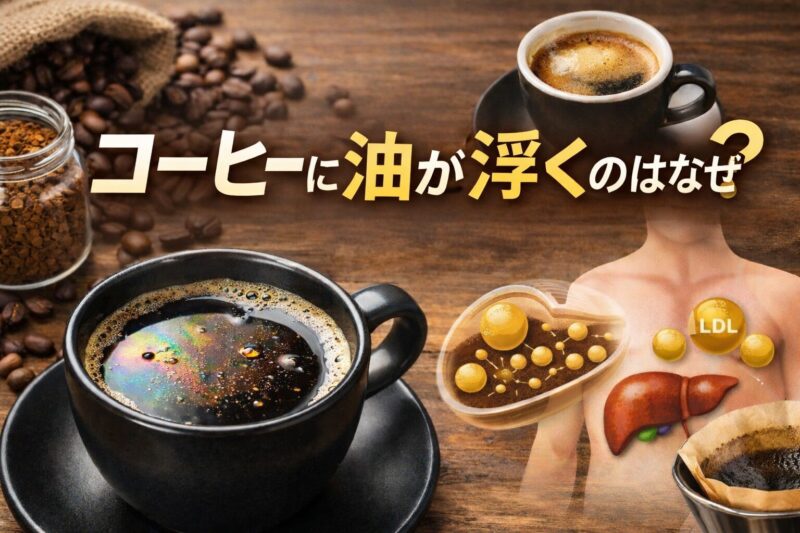 コーヒーに油が浮くのはなぜ?