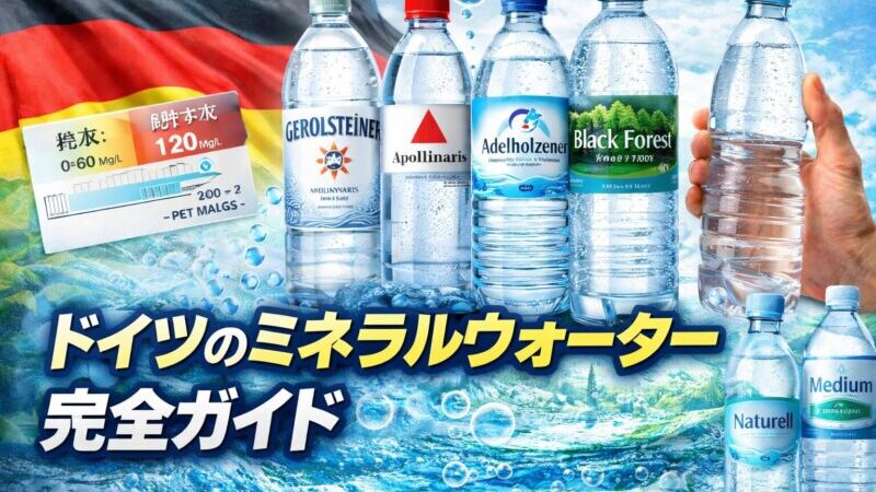 ドイツのミネラルウォーターでおすすめは？軟水・炭酸水・値段まで解説
