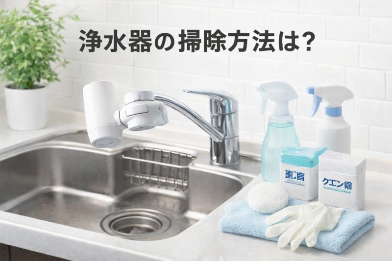 浄水器の掃除方法は？