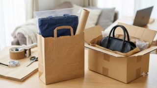 カバンをメルカリ用に梱包する方法は？紙袋・ダンボールの使い分けと安く送るコツ 